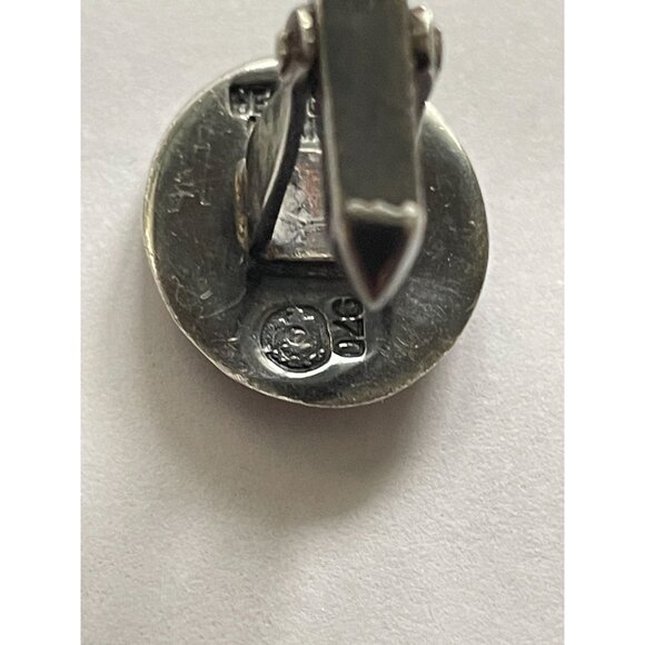 Vintage Antonio Pineda 970 Silver Concave Oval Cufflinks - Picture 5 of 16